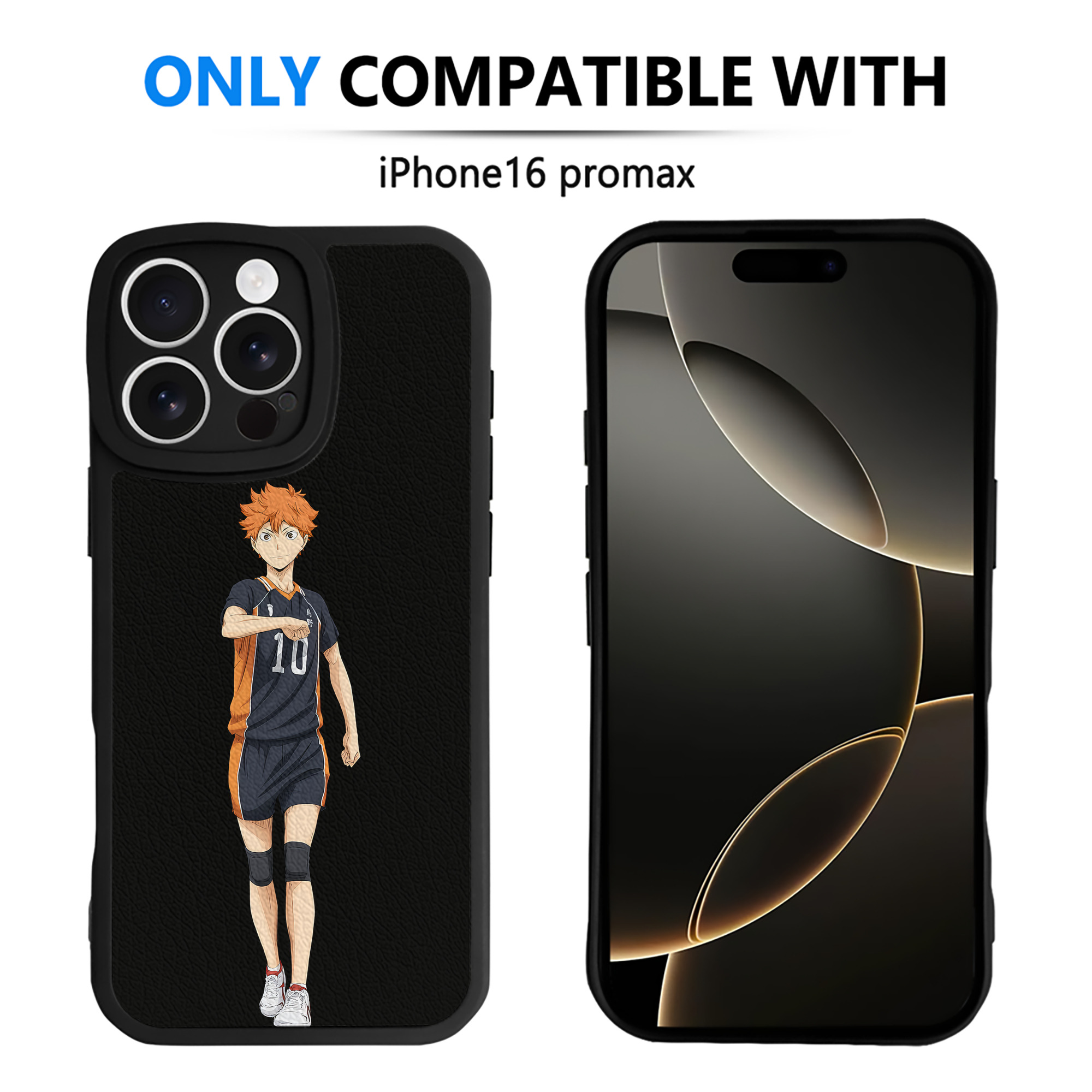 （画像用） ハイキュー!! Haikyu!! 【iPhone 16シリーズ対応】シリコンスマホケース（レザー調） 材質：シリコン